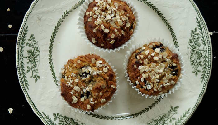 Gezonde bosbessen muffins (suikervrij, glutenvrij en lactosevrij)