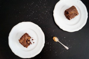 karamel zeezout brownies