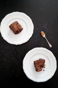 karamel zeezout brownies